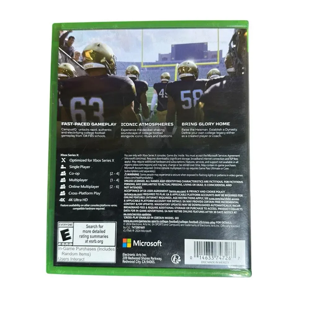 XBox Series X Madden & College Football 25 Video Game Lot EA Sports